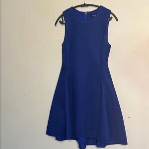 DKNY Royal Blue Textured Mini Dress Size 4